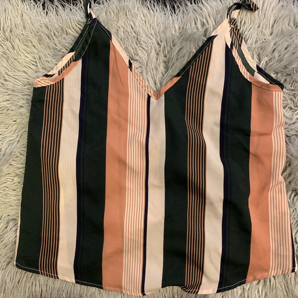 🦋Multicolor Striped Tank